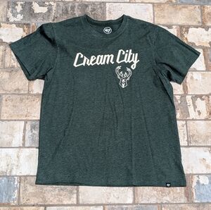 Milwaukee Bucks Cream City T-Shirt - Men's Large - NBA Basketball